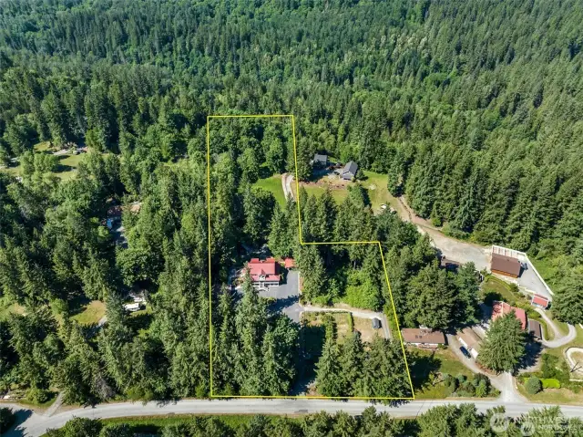 Aerial property outline