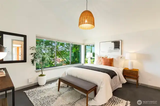 Primary suite on top floor