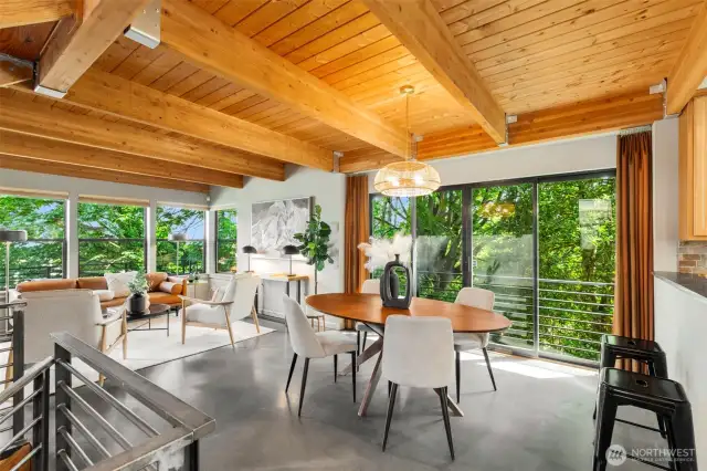 Open floorplan and NOT your typical skinny home