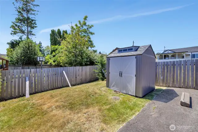 storage shed stays with property