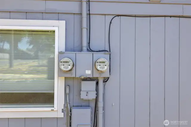 Separate electric metering