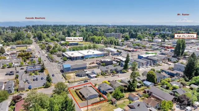 Close to King County Library & Steve Cox park