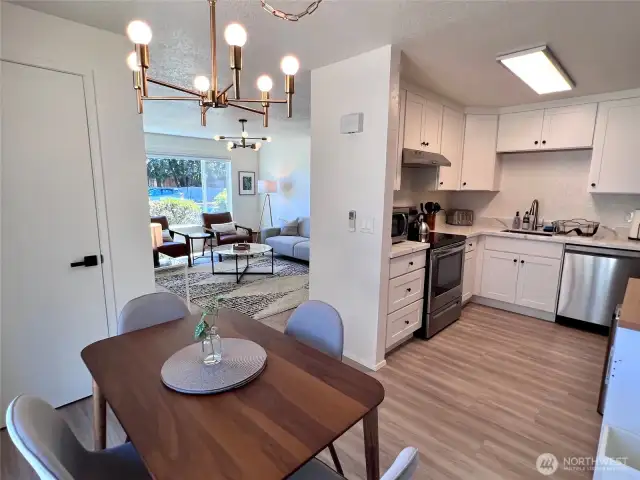 01 dining, kitchen and living room