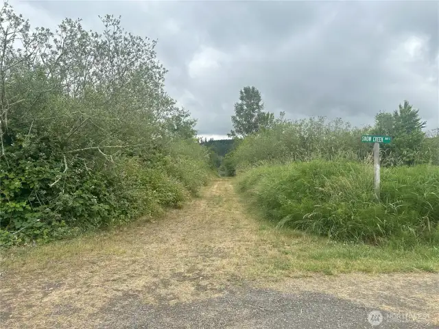 Entrance to the 4+ acres of community property on Crocker Lake.