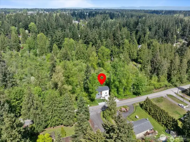 1.7 acres of wooded property that is hard to find in Seattle, Everett, or the eastside.