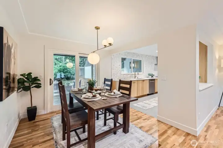 Hub of entertaining on the main floor