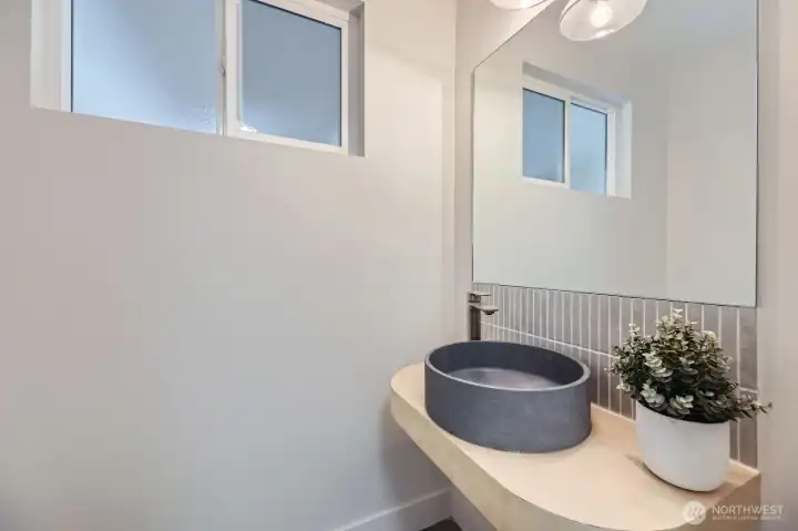 Half bath on main floor