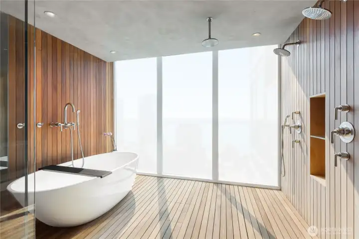 Discreet electrochromatic smart-glass.