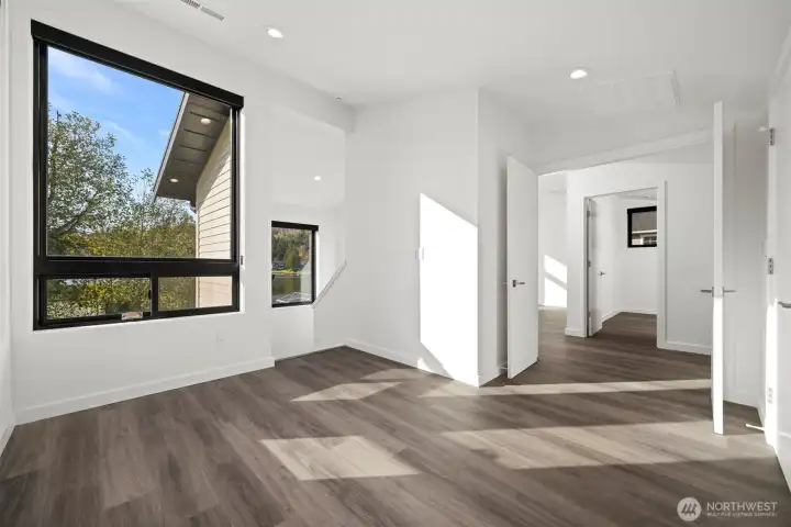 This is the extra finished area that can serve as a family room and could have a roll-out or Murphy bed for sleeping accommodations.