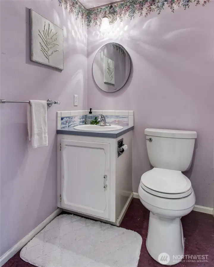 Main floor powder room