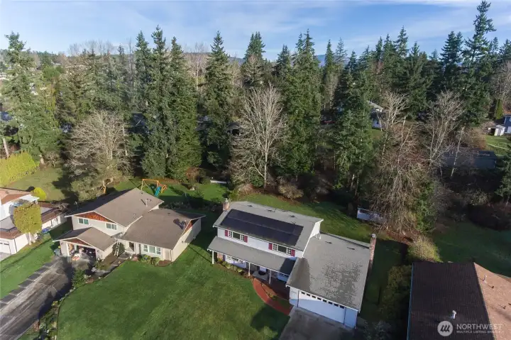 Extra deep lot is 1/3 acre