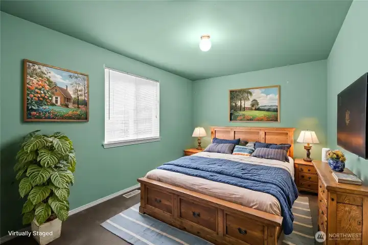 Virtually staged to show you the functionality