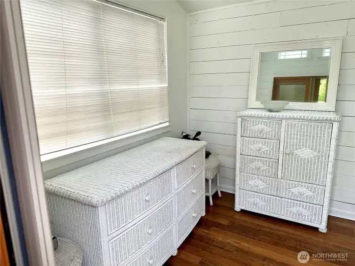 Inside of extra room behind garage