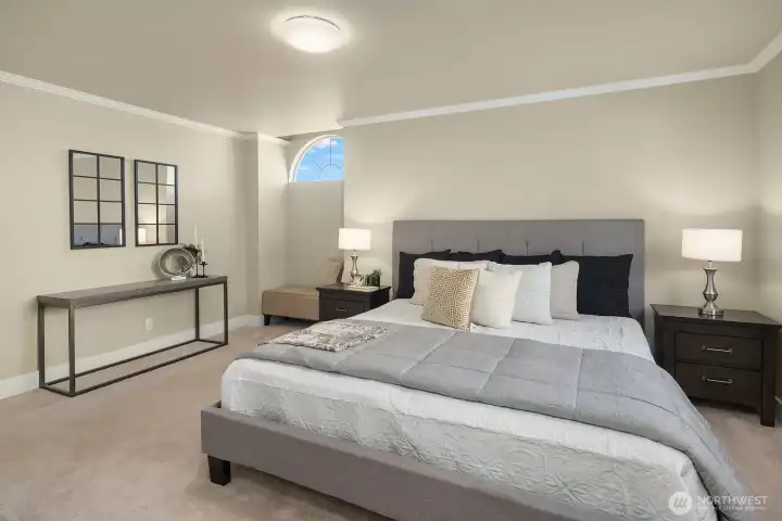 Another view of the primary bedroom.