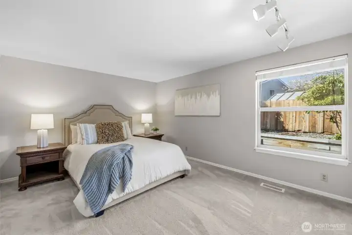 Spacious primary suite.