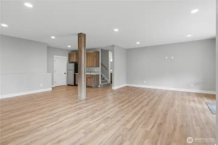 Family Room in Lower Level