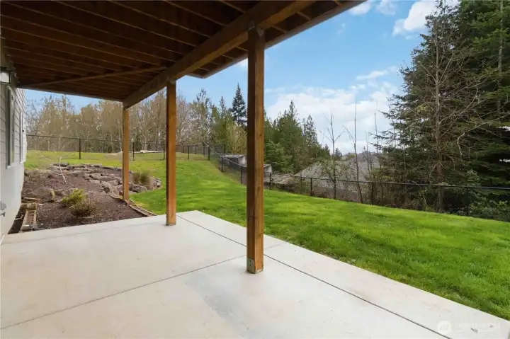 Backyard Patio- Access from Family Room
