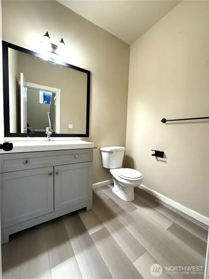 Main level half bath