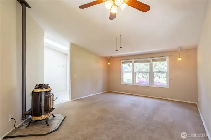 Lots of natural light from many windows.