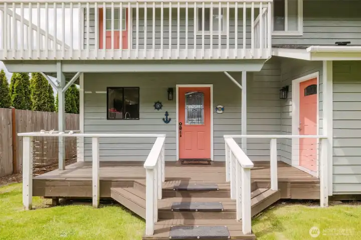 Front Door Covered Access into Home