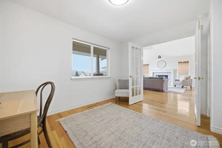 Bedroom #3 can also be used as an office