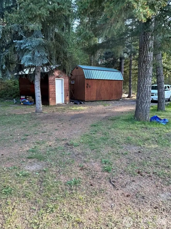 out buildings - pump house and Tuff shed