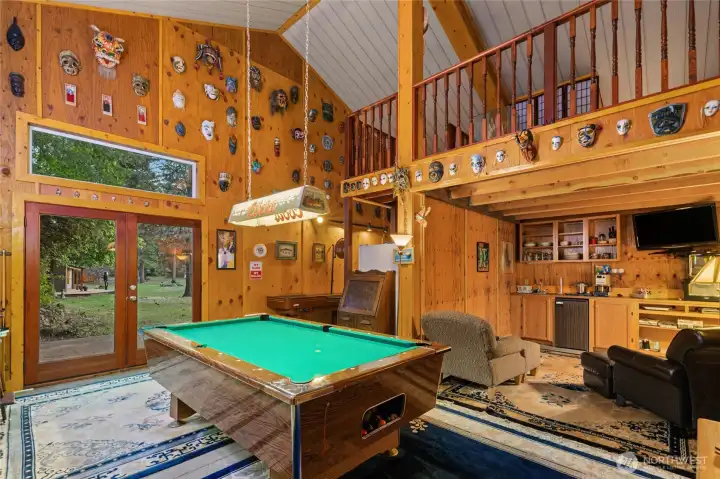 Pool Table and Kitchenette Pool Table and Kitchenette