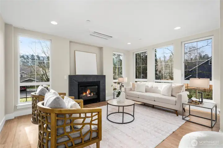 Living room and abundant light