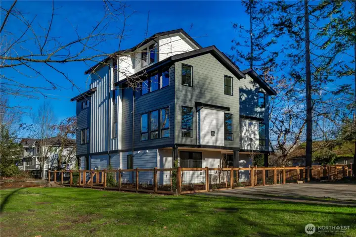 Side view of