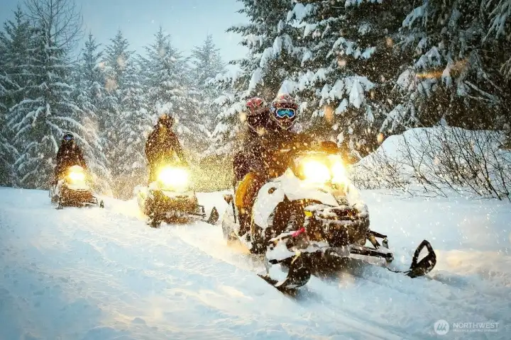 Snowmobiling