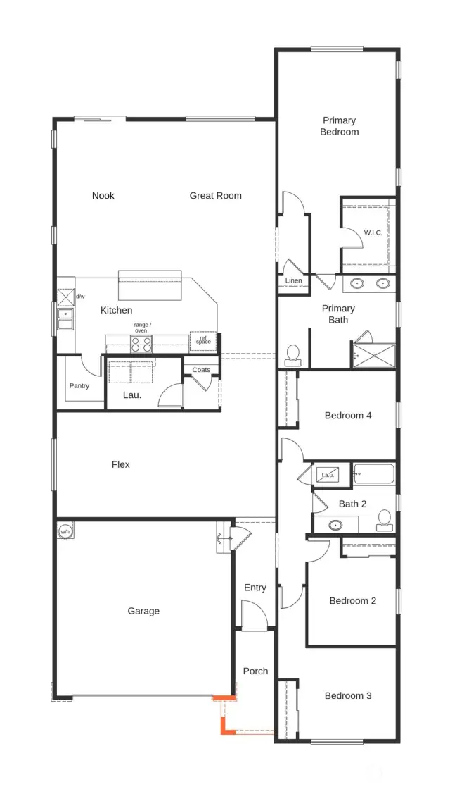 Layout of the 2410B.