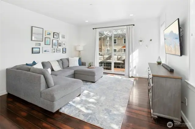 Entertaining area and access to the lake view spacious deck.