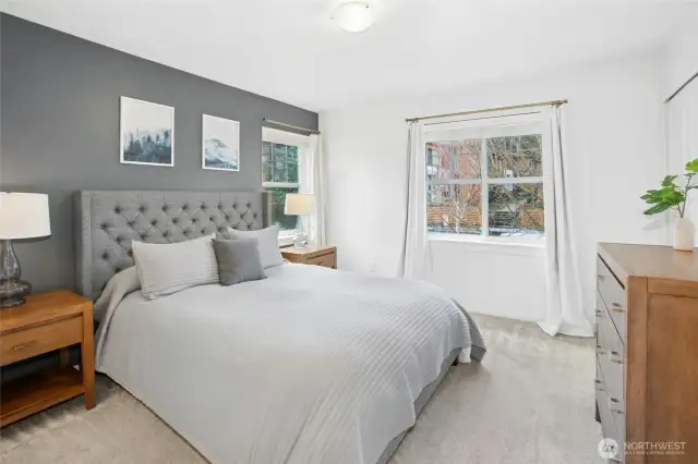 Primary bedroom with private ensuite bath