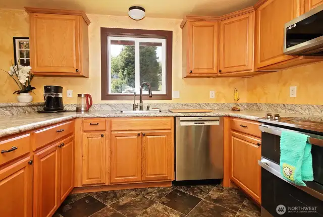 Kitchen with updated appliances