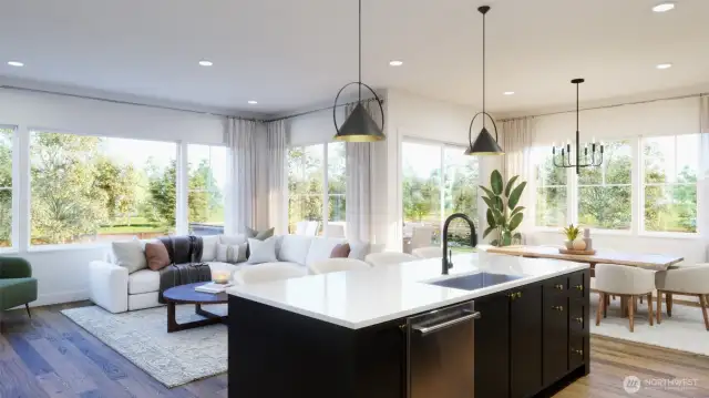Rendering. Actual finishes differ from image shown.