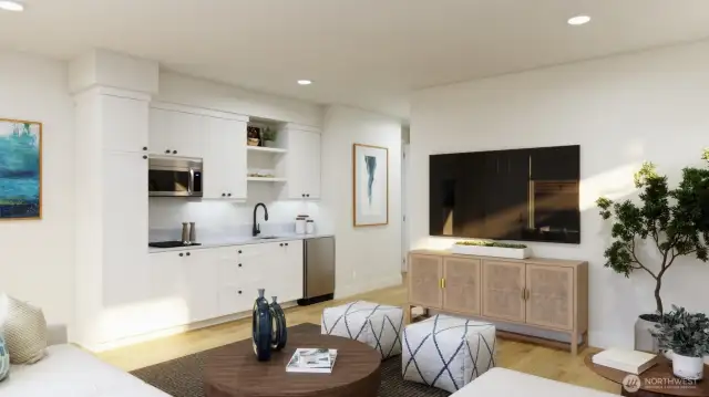 Rendering. Actual finishes differ from image shown.