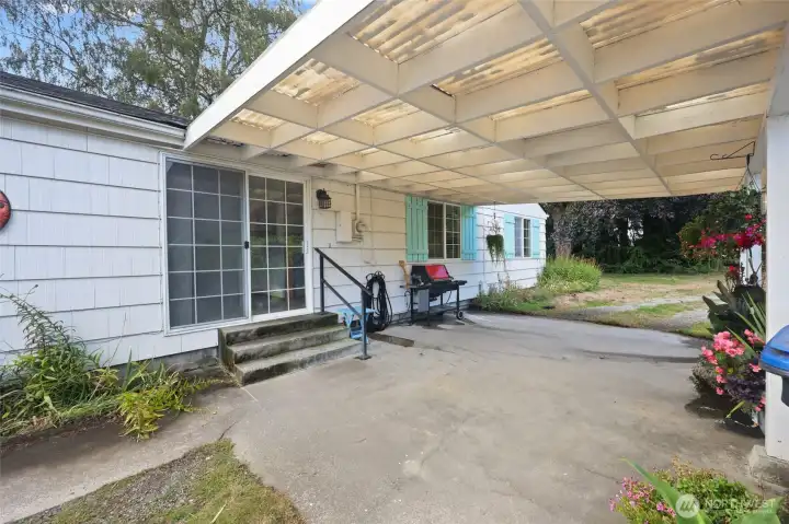 Carport adds extra covered parking!