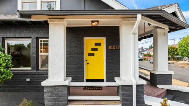 Covered front porch