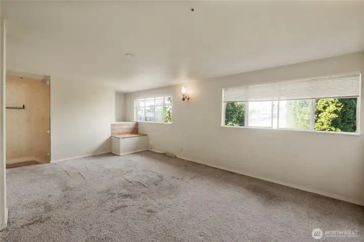 Bonus loft area perfect for media or playroom