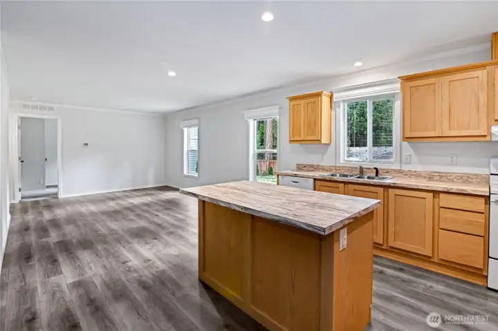 Adjacent dining area.
