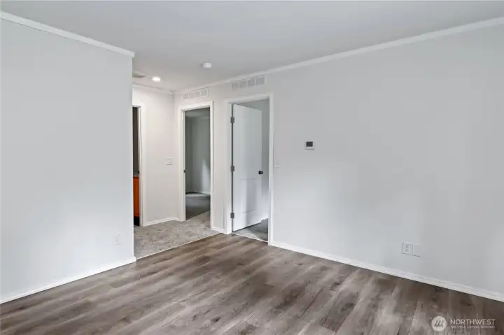 3 bedroom & a bath off the dining area.