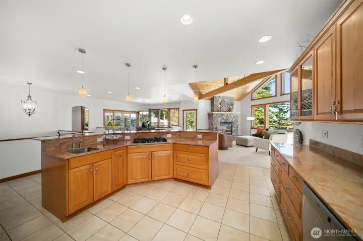 Prep sink in kitchen island
