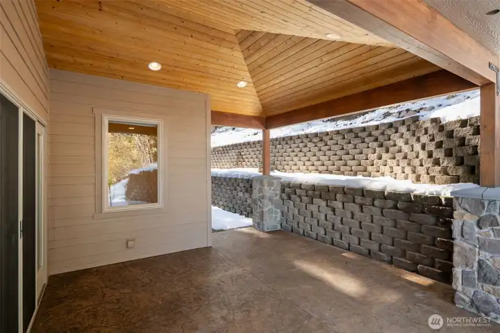 Back covered patio space