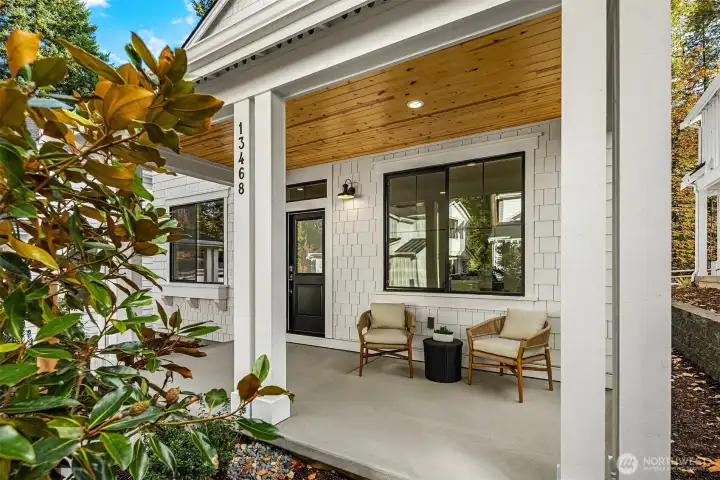 Welcoming covered porch