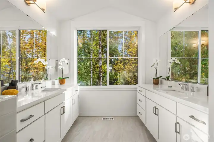 Gracious primary bath with spa-like features