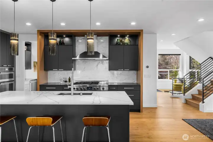 Large Chef's Kitchen with High-End Appliances