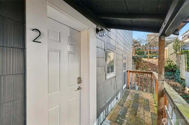 Unit 2 is a one bedroom with its own separate entrance