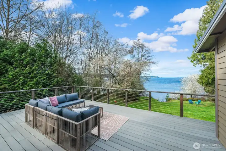 Wonderful views from waterside deck, perfect for entertaining