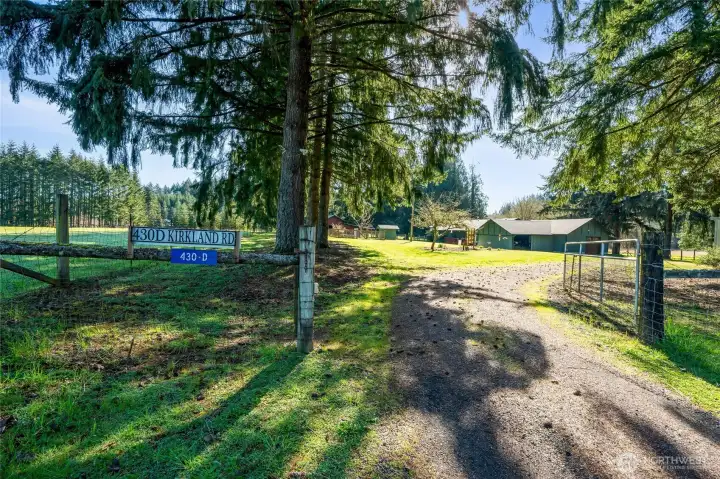 Dead end street, gated entry and complete privacy awaits you.