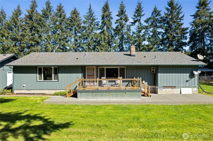 Back of the main house.